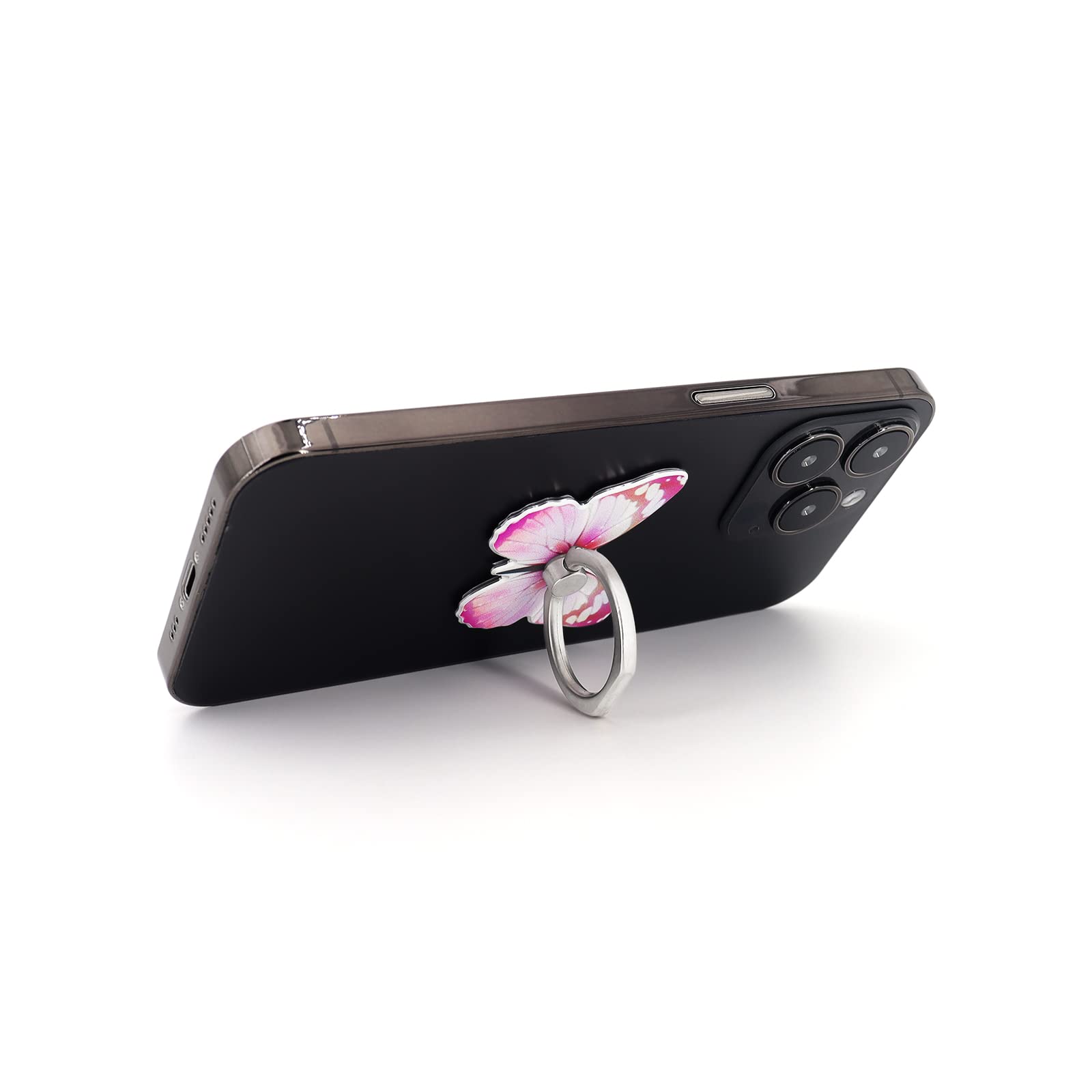 Lamignonne Butterfly Cell Phone Ring Holder Finger Ring Grip Stand 360